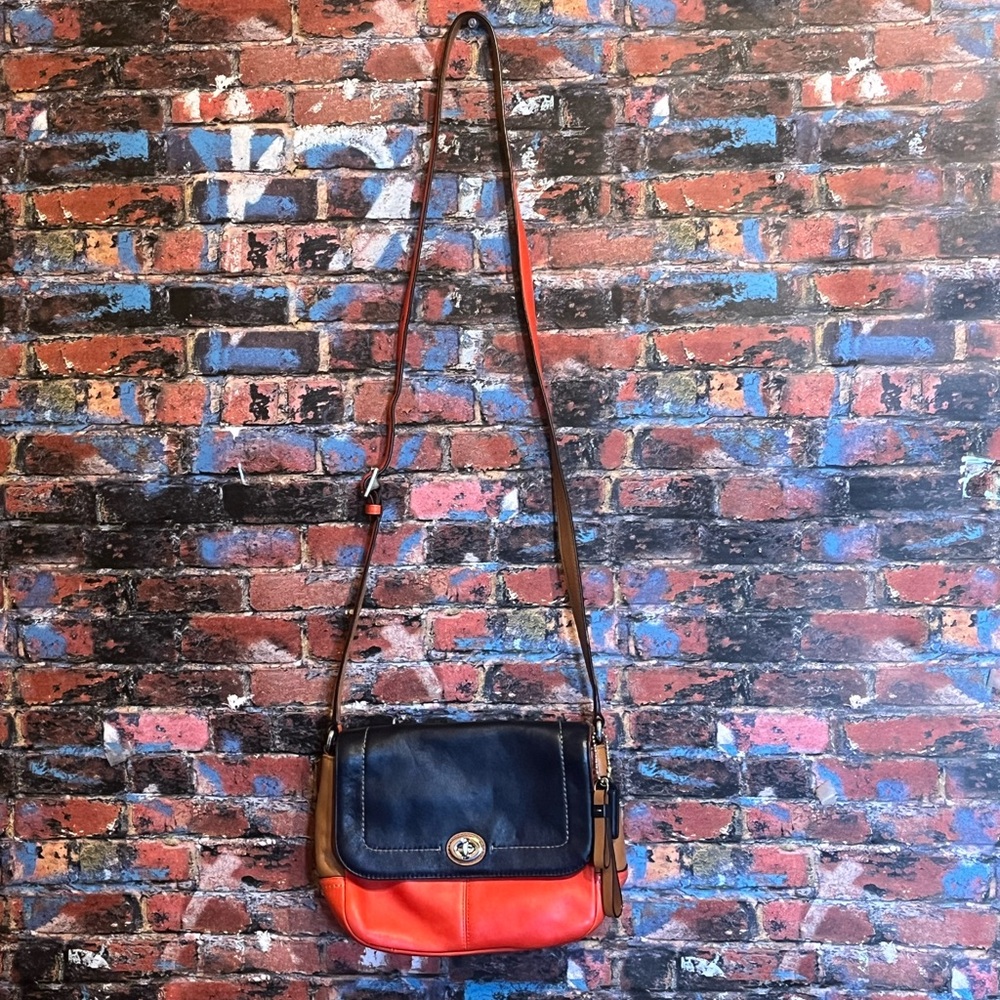 EUC Coach Park Colorblock Crossbody Bag